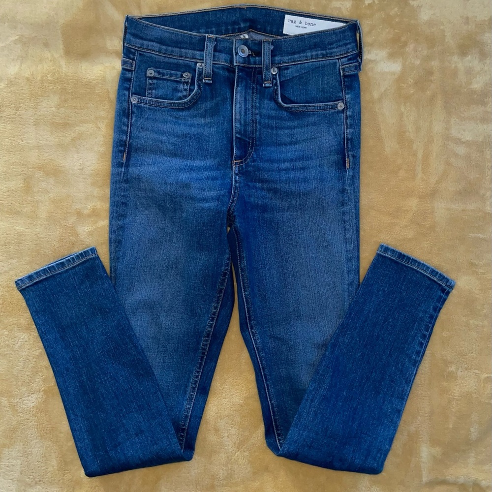 Rag & Bone High Rise Ankle Skinny Jean